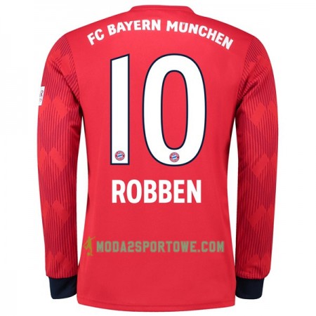 Koszulka Bayern Monachium Robben 10 Domowe Stroje Piłkarskie 2018/19 Długi Rękaw